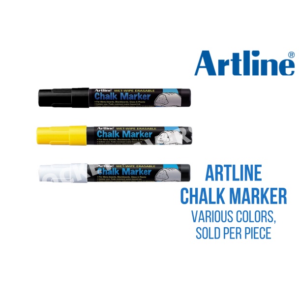 ARTLINE CHALK MARKER 2.0 mm (Acrylic Fiber Tip, Chalkboard, Blackboard