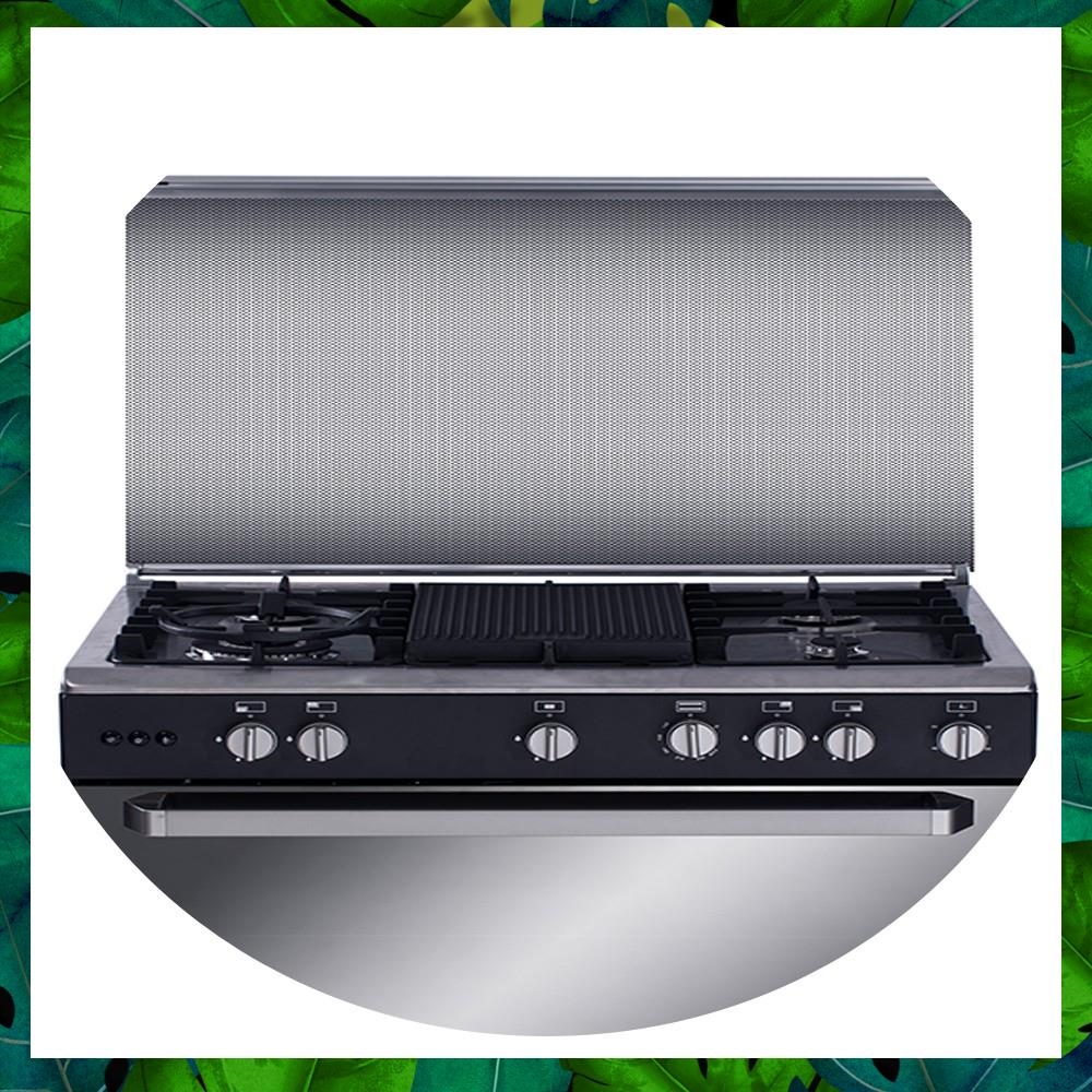 Fujidenzo 90 cm 5 Gas Burner Cooking Range with Rotisserie Griddle