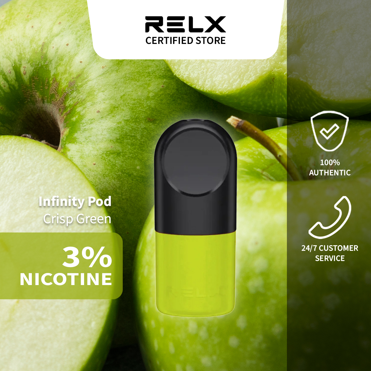 RELX INFINITY PODCRISP GREEN 3 Lazada PH