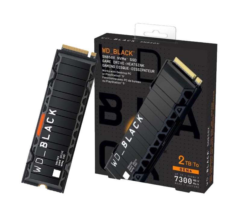 WD BLACK SN850X 1TB 2TB NVMe Internal Gaming SSD Solid State Drive with  Heatsink Works with Playstation 5 Gen4 PCIe M.2 2280