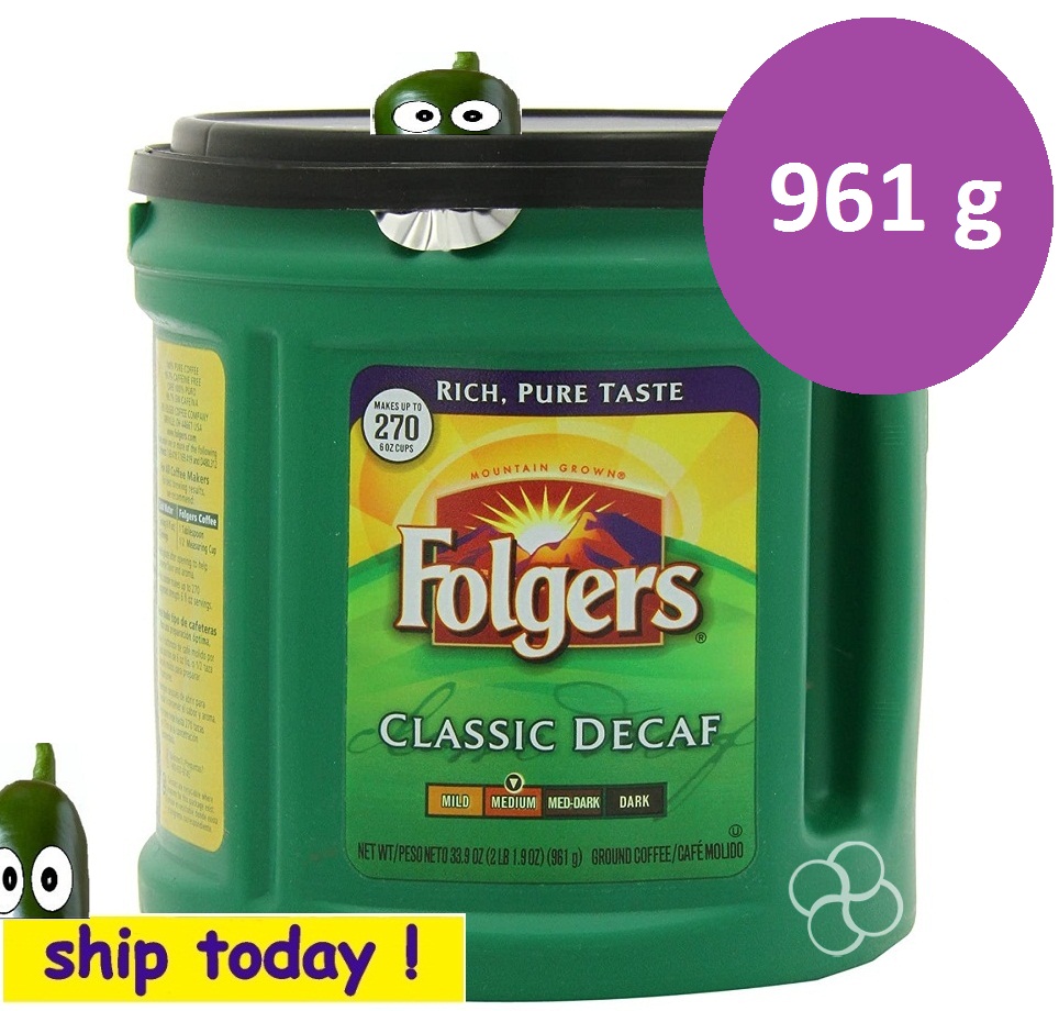 Folgers 2023 Classic Medium Decaf Ground Coffee decaf green 33.9 oz