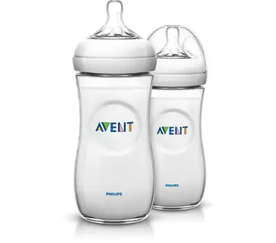 Philips Avent Natural Baby Bottle 11oz/330ml 6m+ (Twin Pack)
