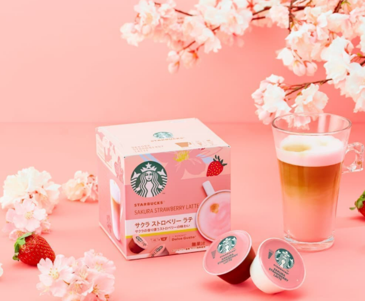 STARBUCKS Cherry Blossom Strawberry Latte by NESCAFE Dolce Gusto - Main Image