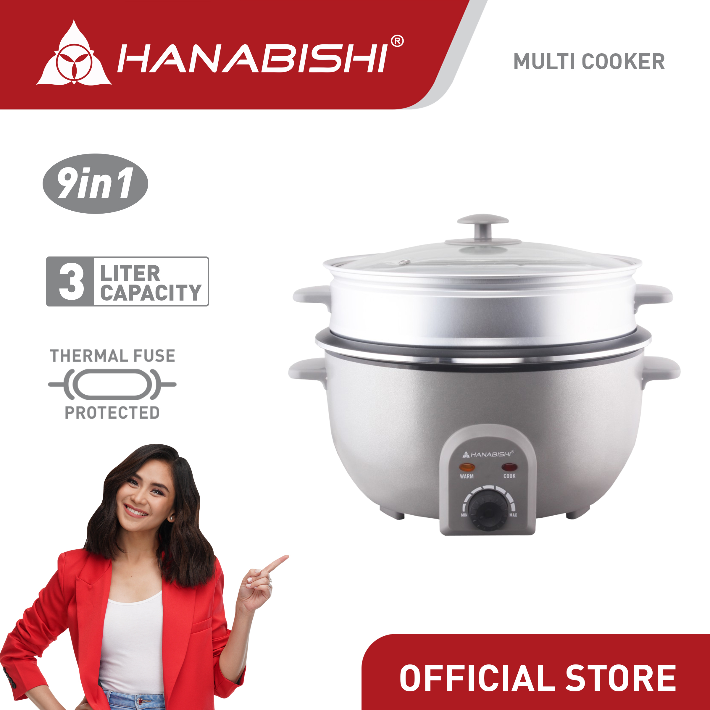 Hanabishi multi cooker 2025 9 in 1 price