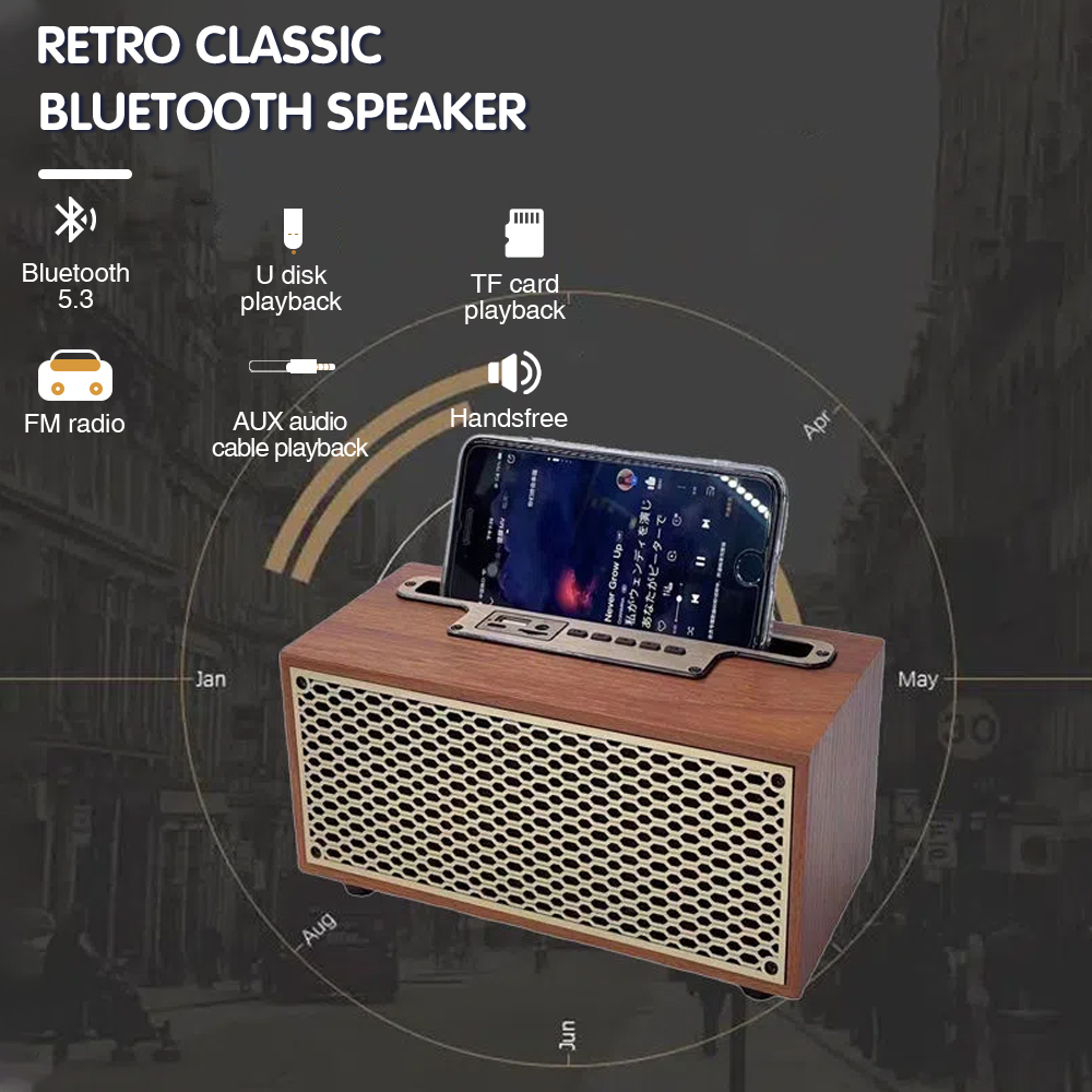 Retro Bluetooth Speaker Vintage Radio - Éternel Vintage