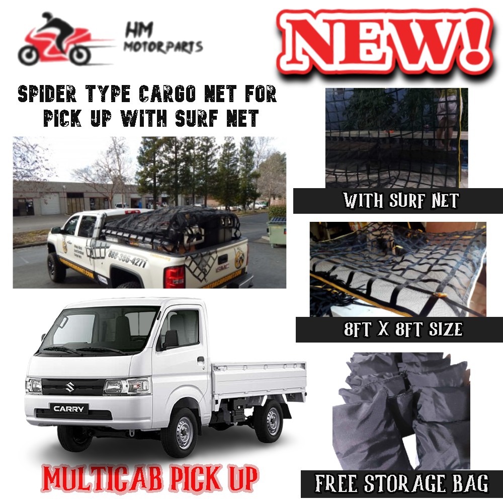 Original Cargo Net Pick up Truck for Multicab Pick up 8ft x 8ft