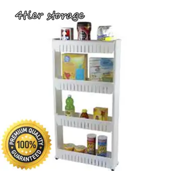 Storage Organizer Fome 4 Tier Mobile Shelving Unit Organizer