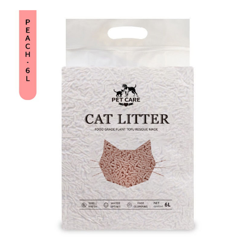 Pet Cat Litter 6L Pure natural healthy plant tofu cat litter Food Grade Plant Tofu Residue Made