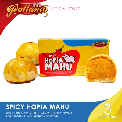 Polland Hopia MaHu Spicy (3pcs) Pork Floss Hopia