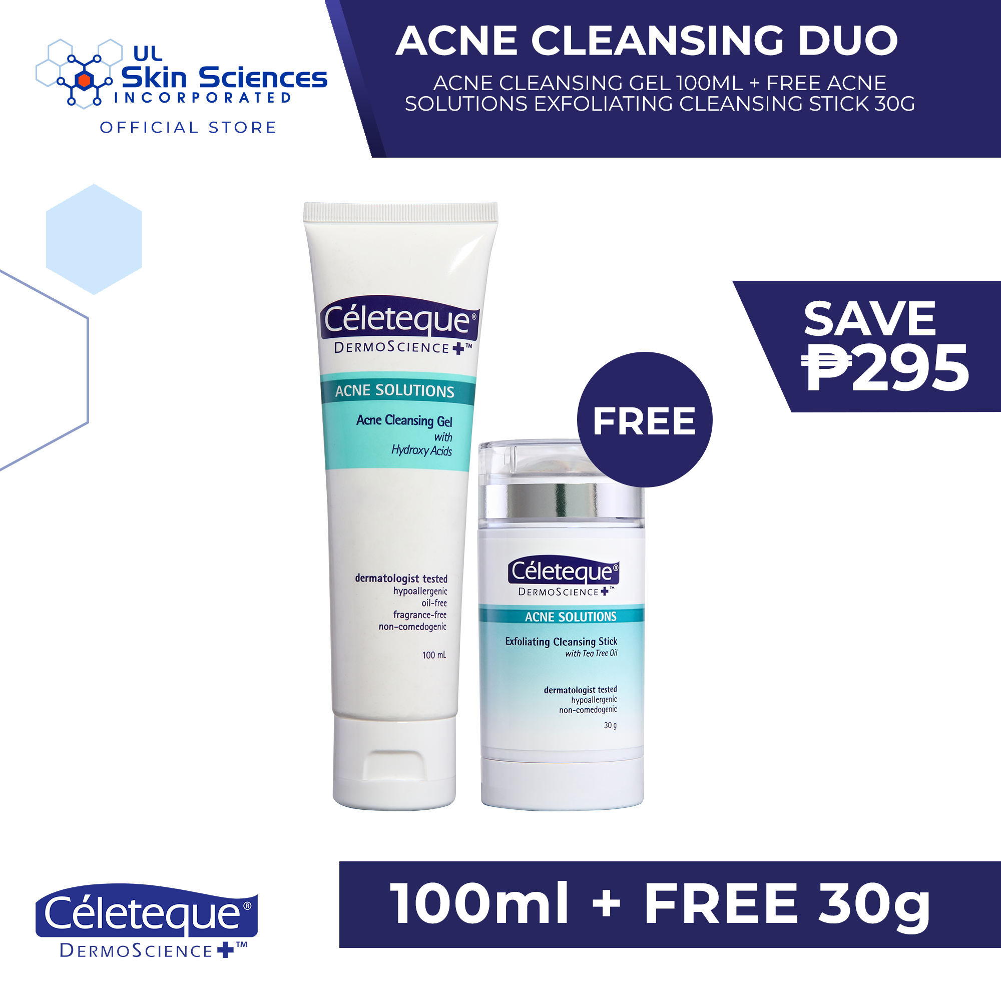 Celeteque Acne Cleansing Duo (Save P295) Lazada PH
