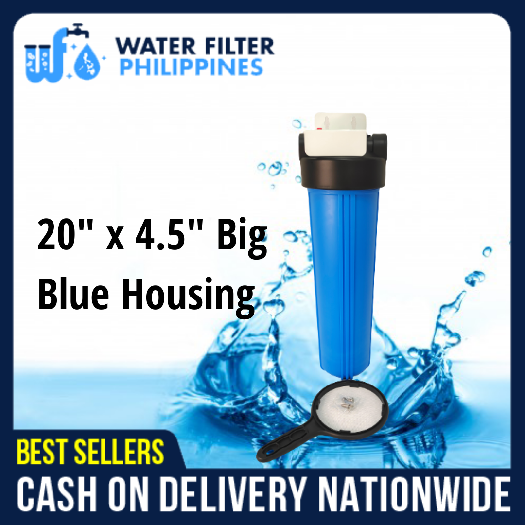 Water Filter Big Blue Housing 20" x 4.5" Heavy Duty Water Filter