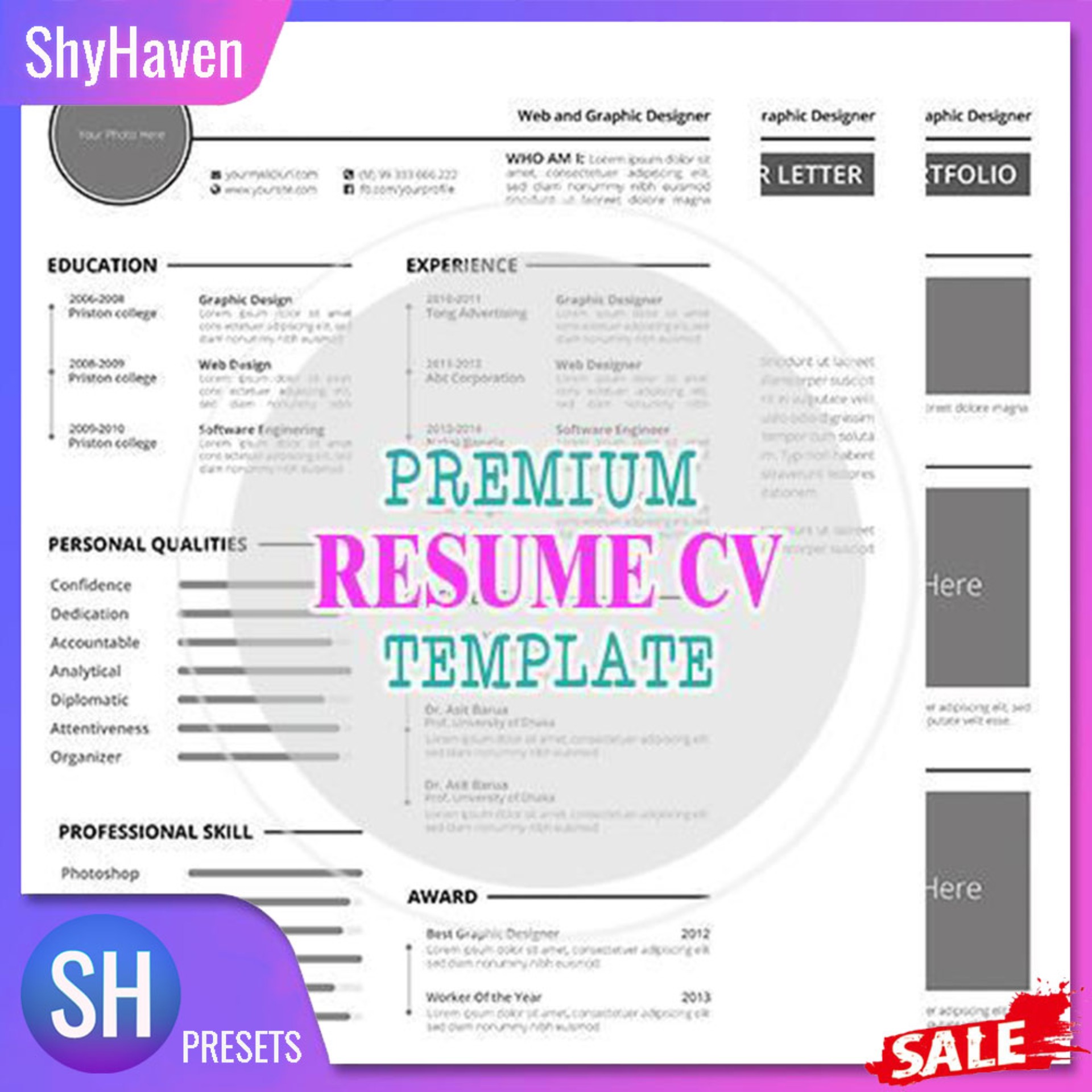 Premium Resume CV Template | Lazada PH