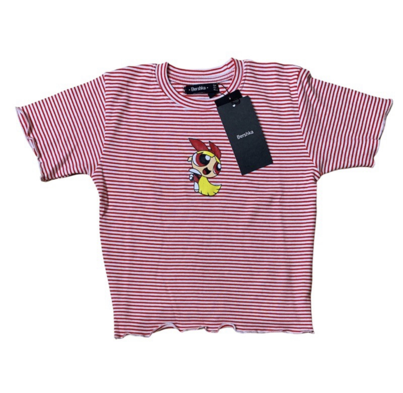 Girls Tshirt Up To Teens Striped Shirt Bershka Powerpuff Print (Sizes