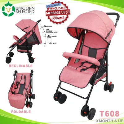 Unicorn Selected T608 Baby Stroller Lightweight Stroller Foldable Stroller Push Chair Portable Stroller Pocket Stroller