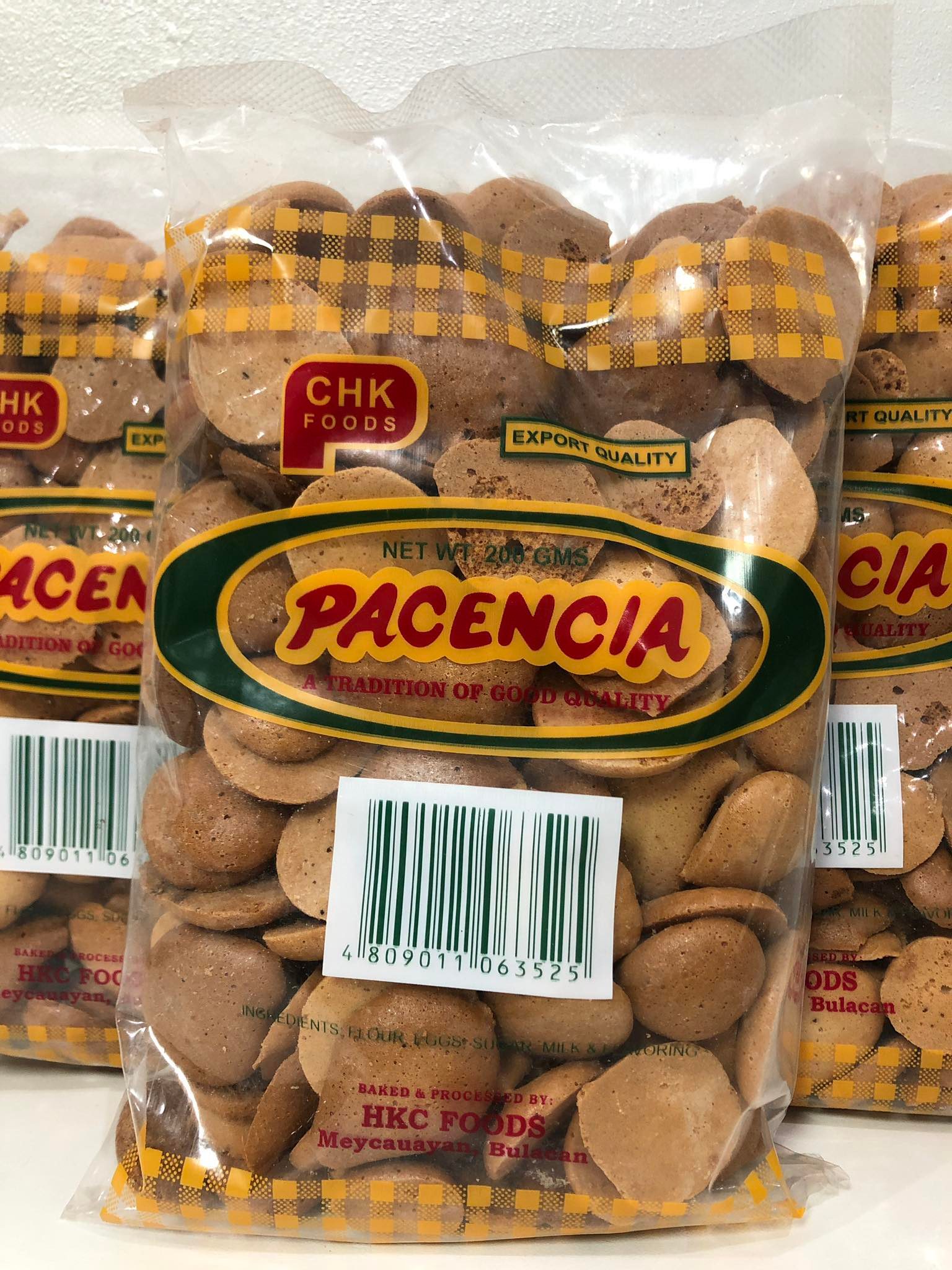 PACENCIA (Eggnog Cookies) by chk foods 200g Lazada PH