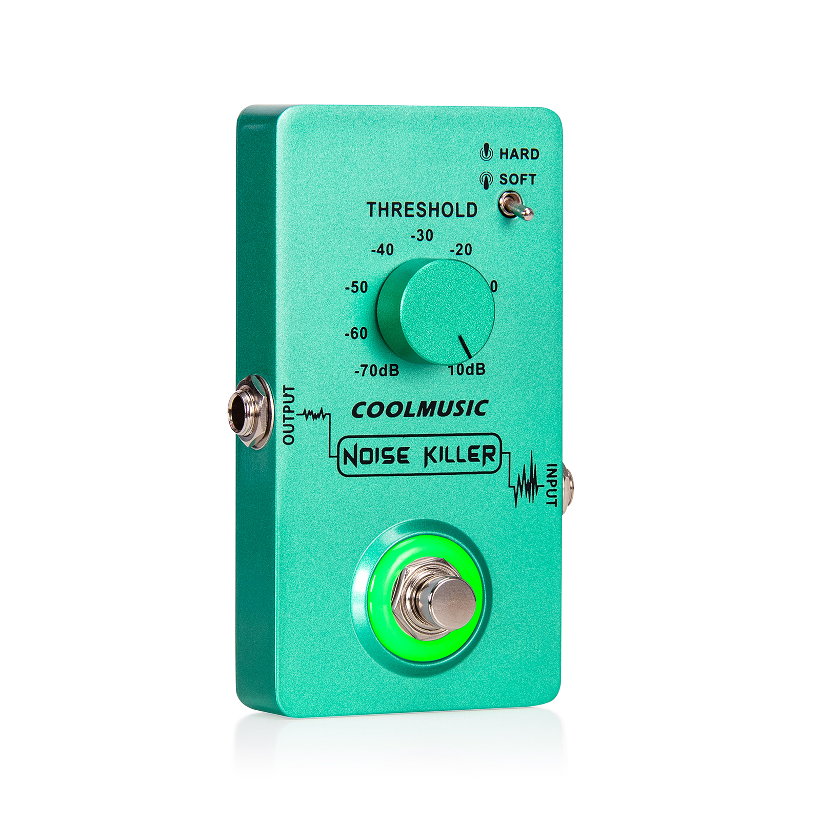 [ammoon]COOLMUSIC Compressor Effect Pedal True Bypass Guitar Effect Pedals with 4 Rotating Knobs and Foot Switch for Electric Guitar Bass