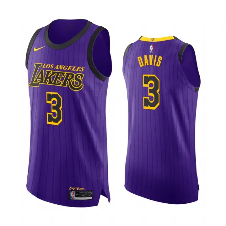 Men S Los Angeles Lakers Anthony Davis 3 Gold Jersey Lazada Ph