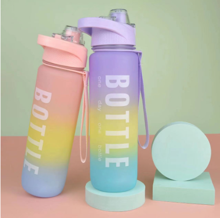 1000ml Water Bottle 1Liter Water Bottle 1L Jumbo Pastel Sports Tumbler ...