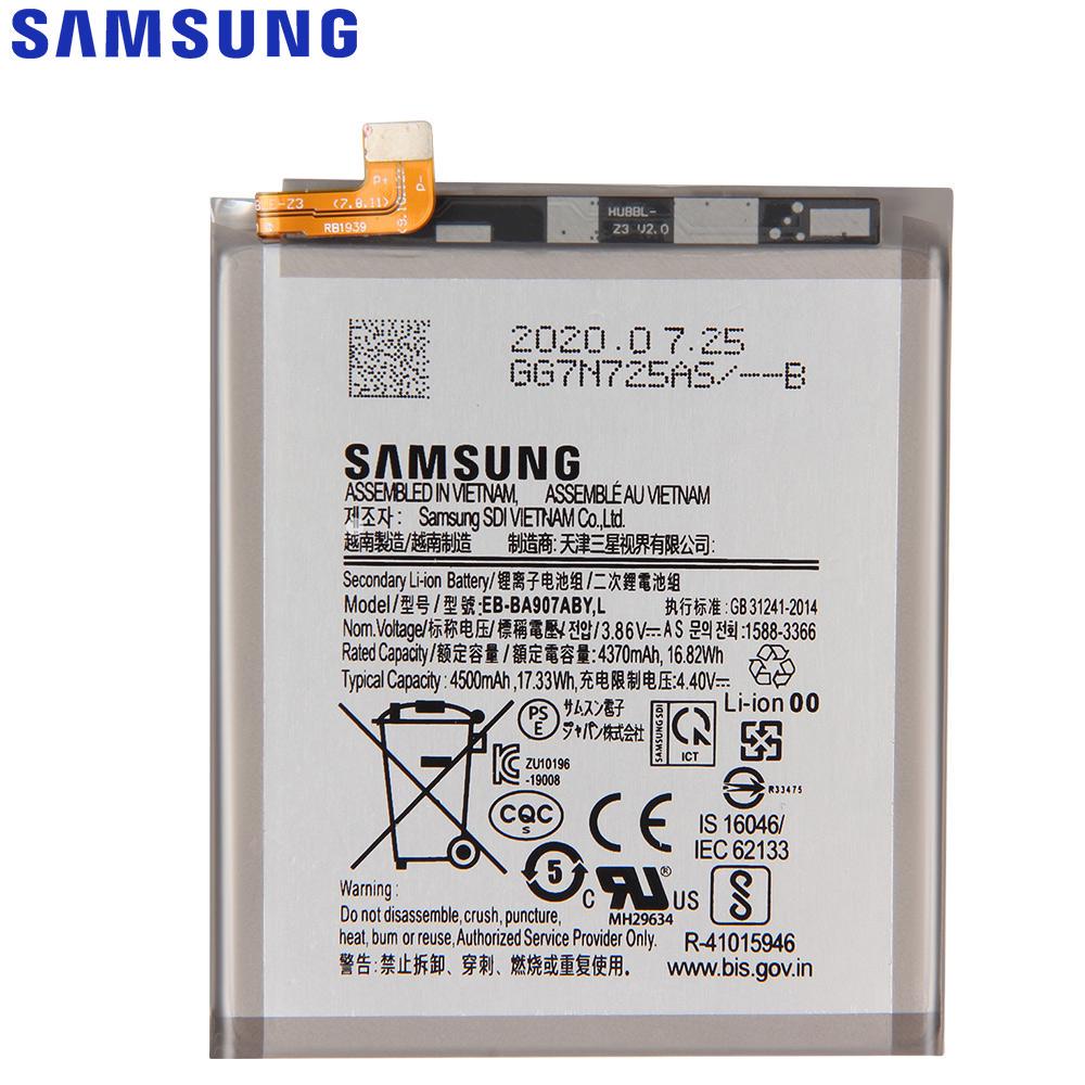 SAMSUNG Original Replacement Battery EBBA907ABY For Samsung Galaxy S10 Lite 4500mAh Phone