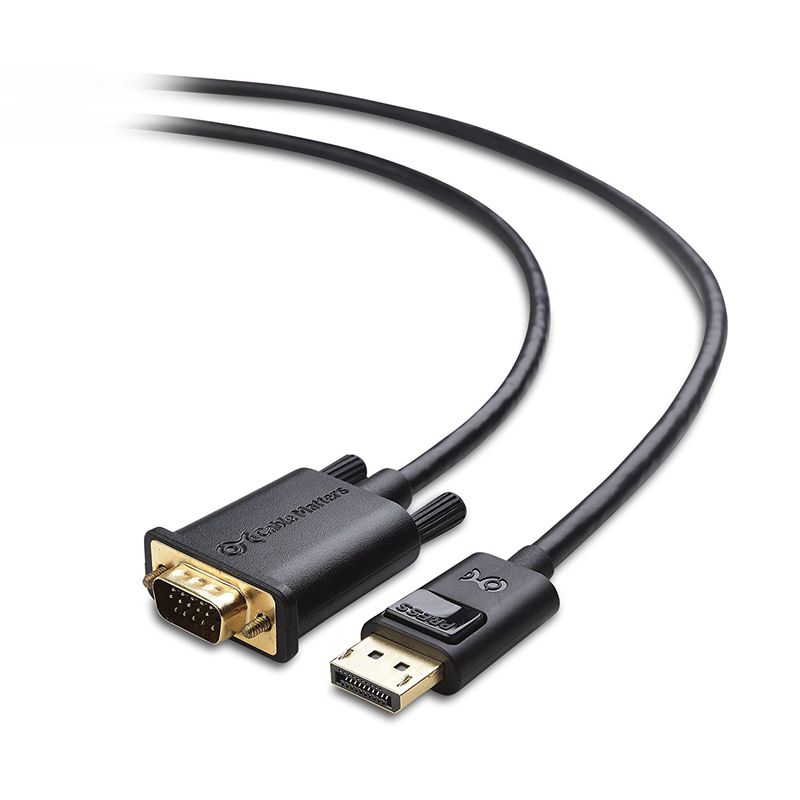 DisplayPort to VGA Cable (DP to VGA Cable) 6 Feet