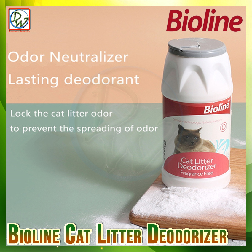Bioline Cat Litter Deodorizer Powder Fragrance Free Pet Cat Litter Odor