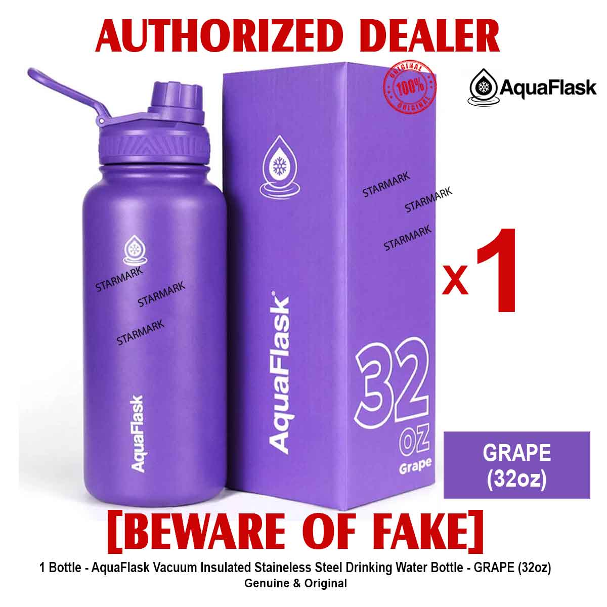 32oz Purple Grape - Aquaflask