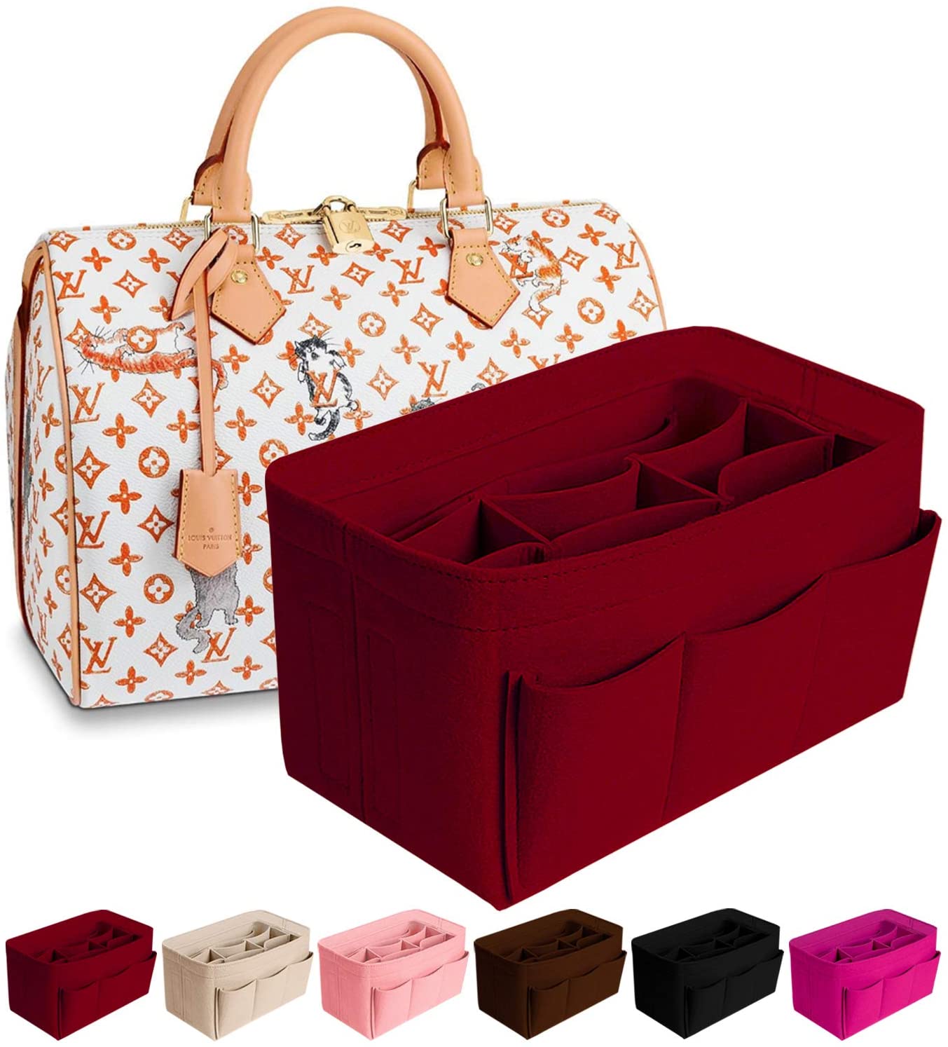 Perfect for Purse Organizer Inserts, Tote & Purse Bag Organizers, Bag in  Bag, Speedy Neverfull, etc.
