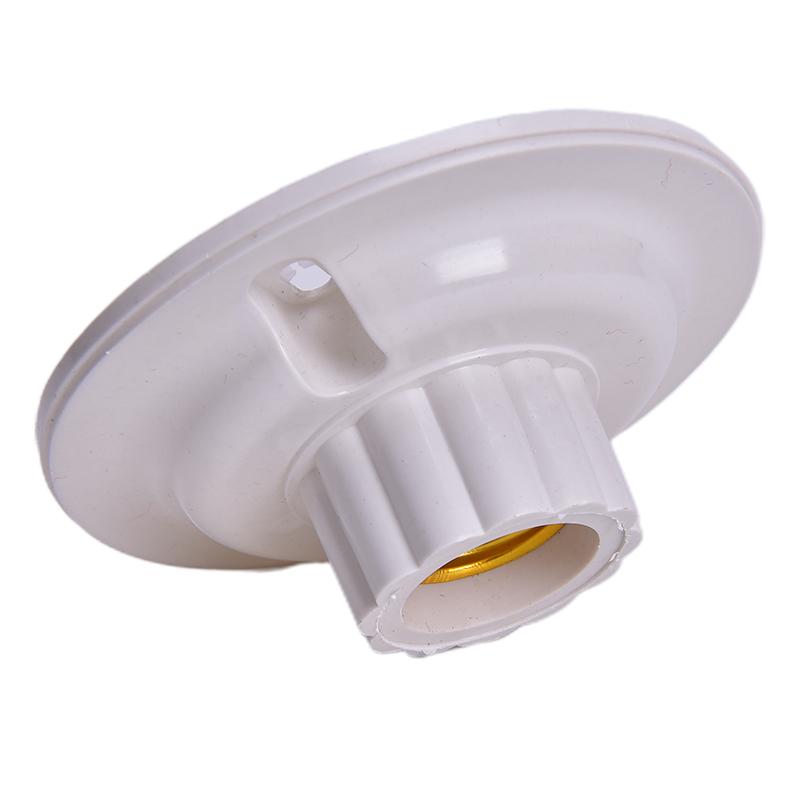 E27 LED Light Bulb Holder Round Socket E27 Base Hanging Lamp Socket Screw Base