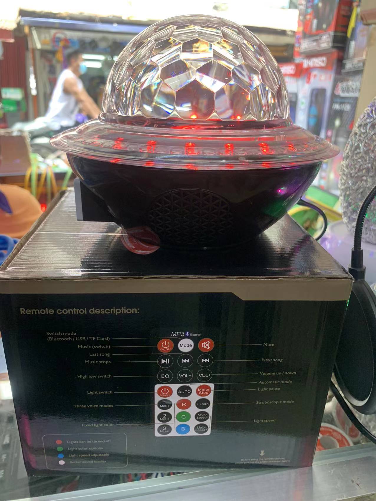 Led Globe Polaroid Wireless Light Up Speaker Disco Ball Wireless