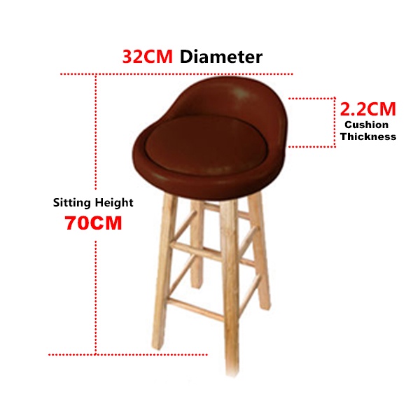 Bar Chair High Bar Chair Wooden Chair Lazada PH