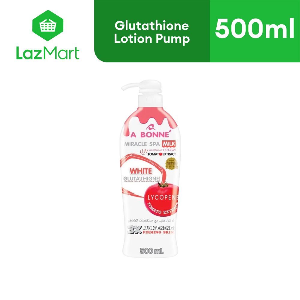 A bonne Miracle Spa Milk Glutathione Lotion Pump 500ml Milk-Based Skin Care  Regular Size Whitening Lotion - Lazada | Lazada PH