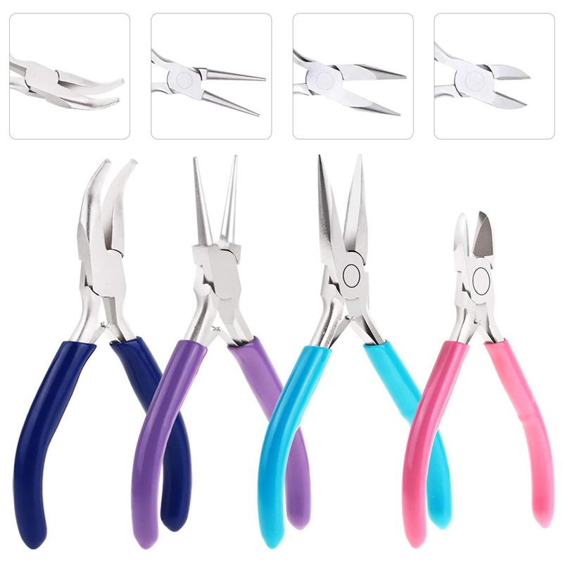 Pcs Jewelry Making Tools Kit Jewelry Pliers with Needle Nose