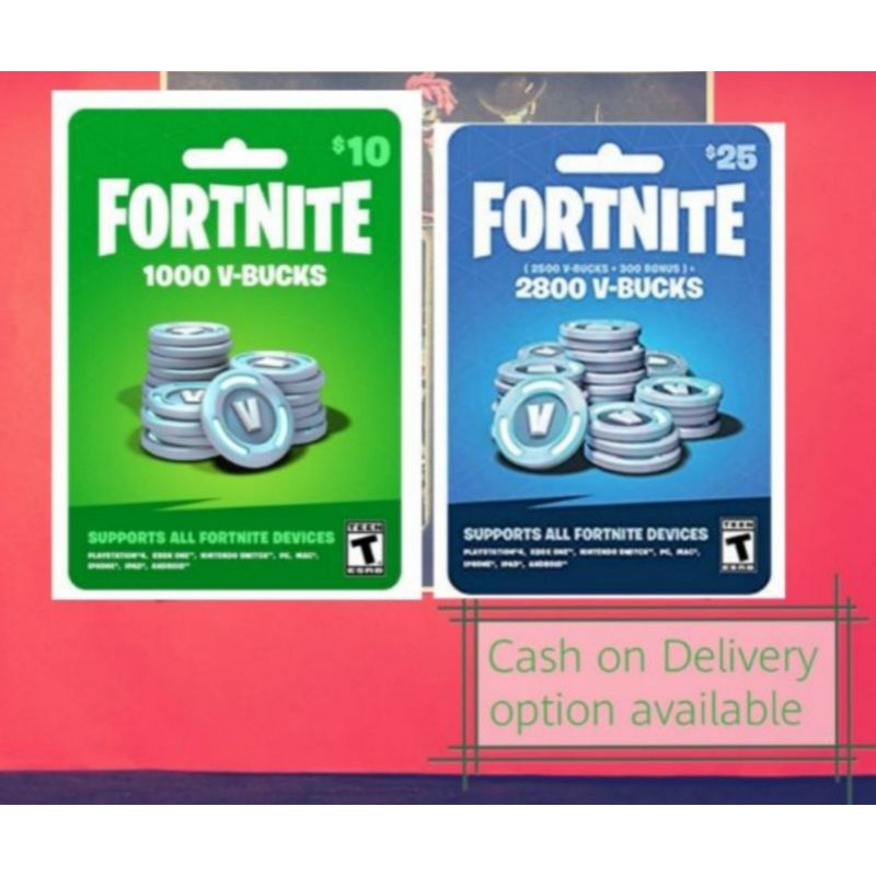 ♞Fortnite Vbucks Card (COD) Lazada PH