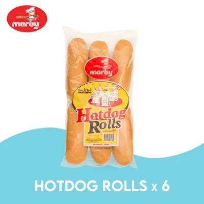 Marby Hotdog Rolls x6 300 grams
