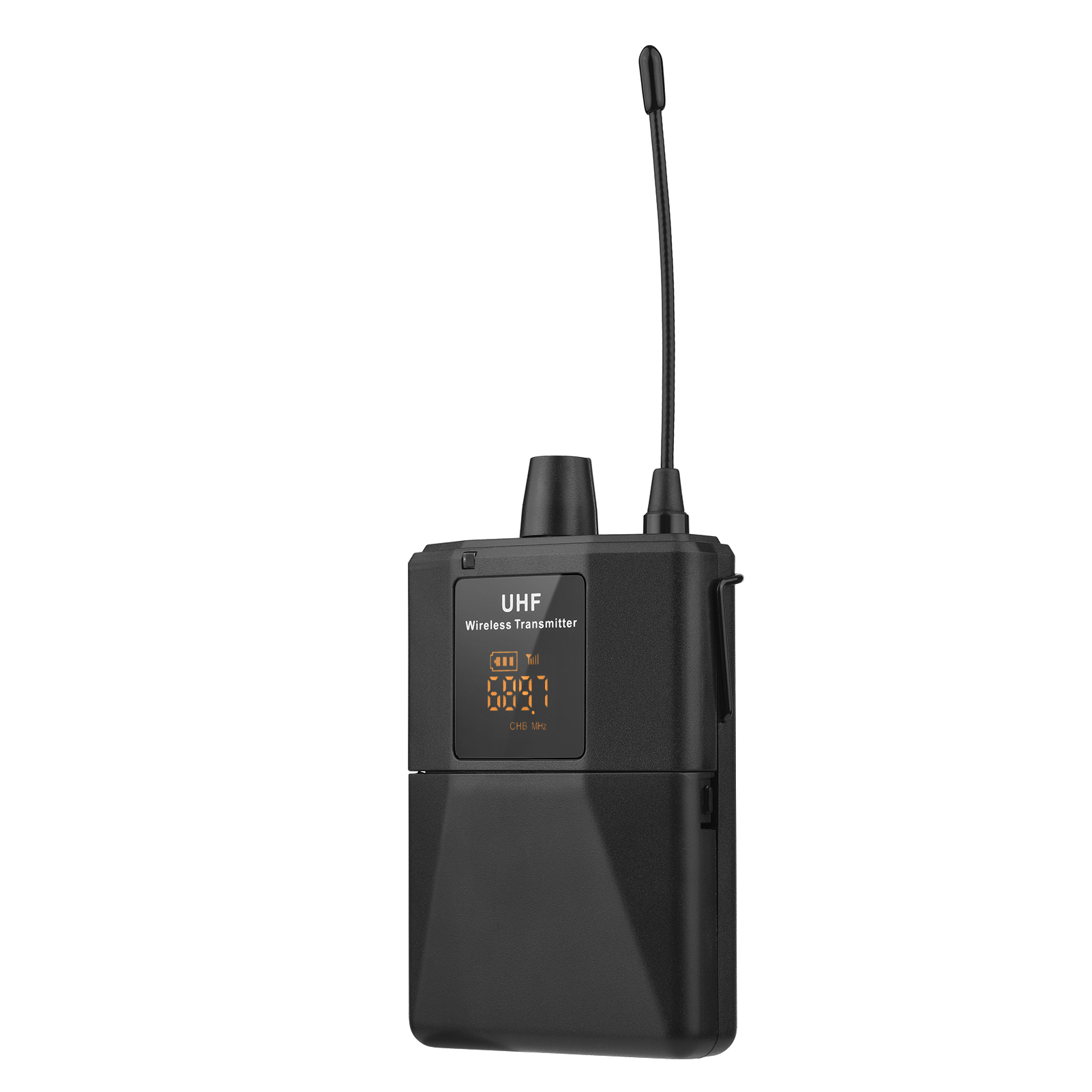 UHF Wireless Microphone Headset with Transmitter and Receiver, LED Digital Display Bodypack Transmitter, Headset Mic for Teaching Meeting Speech Live Performance
