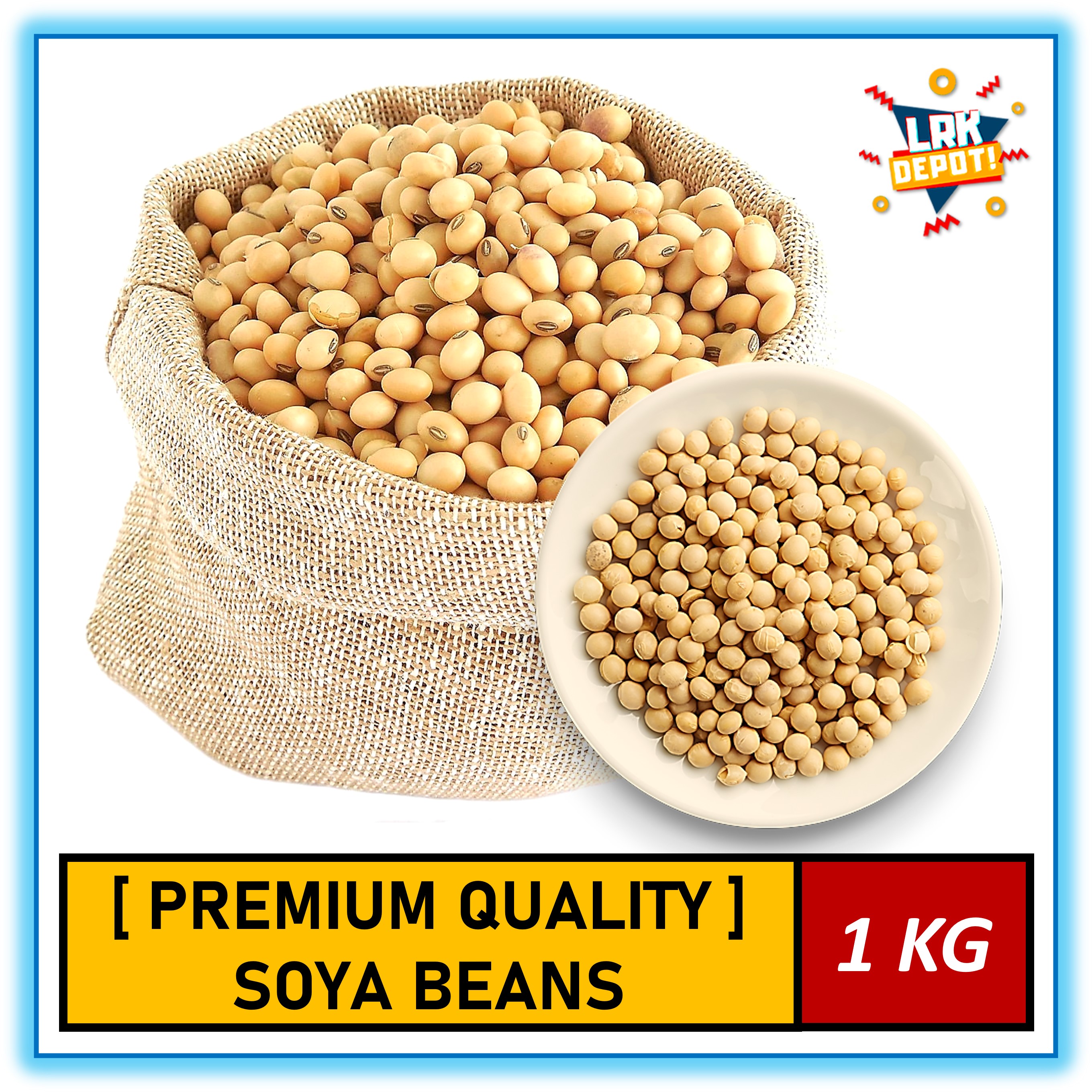 [Premium Quality] Soya beans / Soybeans / Soy bean (1kg) FRESH