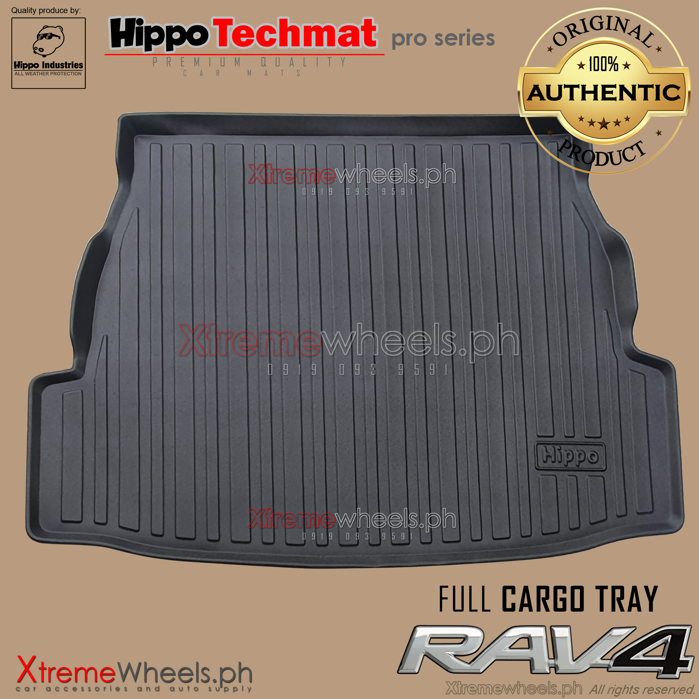 Toyota Rav 4 2019-2023 Thick Hippo Brand Cargo / Trunk Tray Deep Dish ...