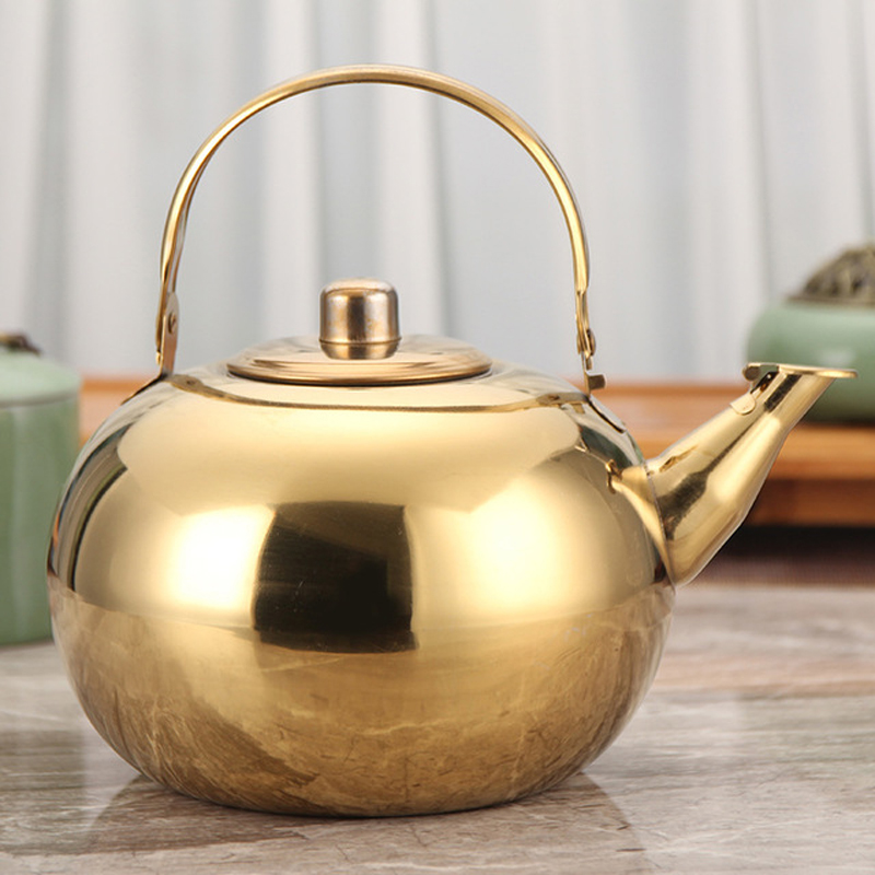 tea kettle gold