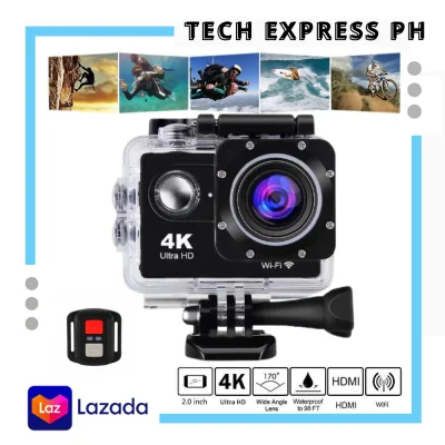 【 GRAND SALE 】4K Ultra HD Action Camera with Motorcycle Helmet Mounting And Waterproof Shockproof Case WIFI Remote Control Video Action Camcorder Outdoor Pro Sport Cam for Bike Diving Motorcycle Helmet Video Cam For Motorcycle Helmet Video Cam