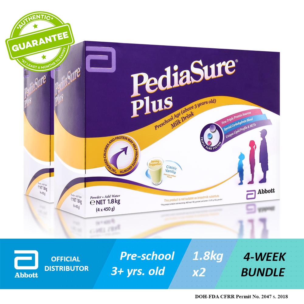 Abbott Pediasure Plus Vanilla 1800g, Bundle of 2, For Kids Above 3 Years Old