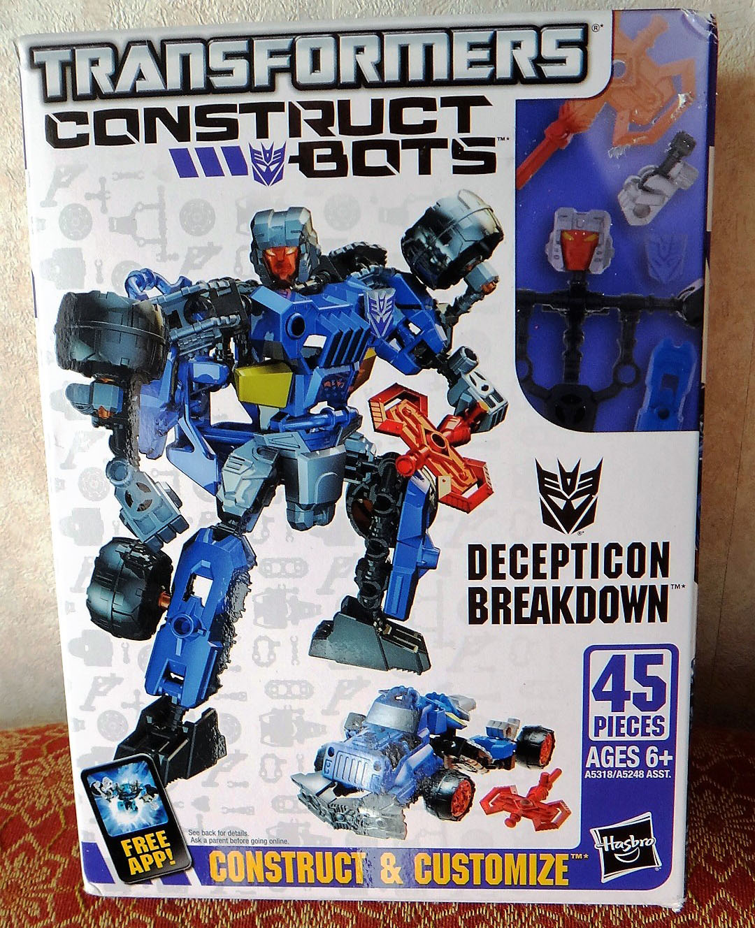 Transformers Construct Bots Decepticon Breakdown 45-Piece Set