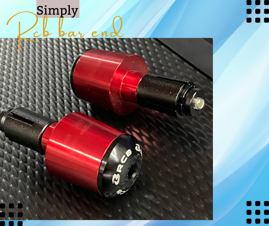 Red Handlebar Grips With End Caps & Rear View Mirror For Honda Navi 110 – Universal Fit