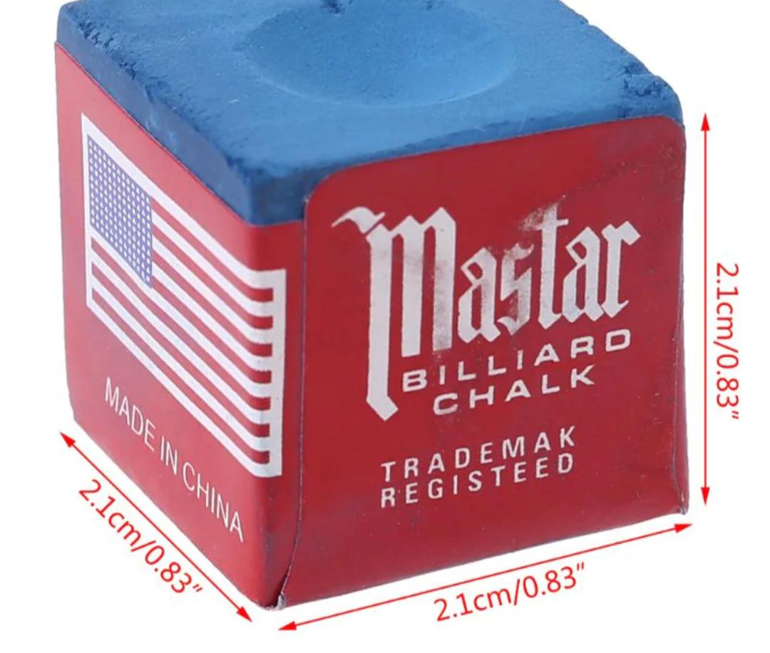 Billiard Accessories : CHALK MASTER BLUE BOX 144 PC.