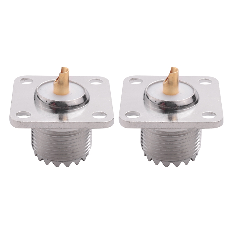 Connettori Uhf So239 Connettori Jack Femmina UHF SO-239 A Montaggio Pannello - Confezione Da 2 Pezzi, Ideali Per Radioamatori Connettori PL-259 Femmina Per Antenna - Foto 5