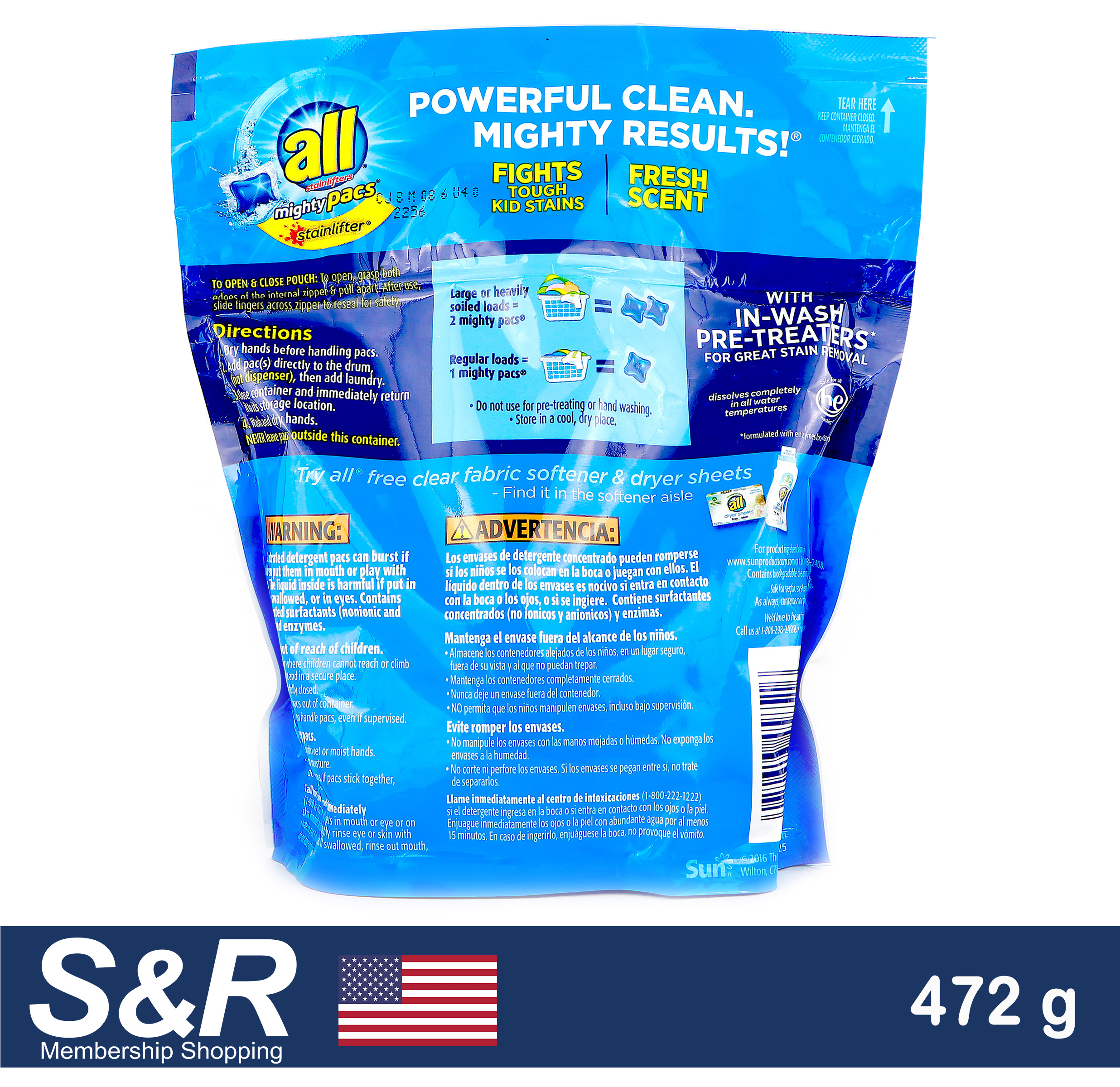 All Mighty Pacs Stainlifter Detergent Gel 24 packs review and price