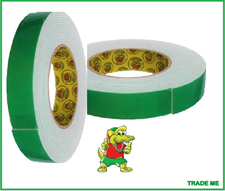 Double Sided Tape Foam Type Crocodile Brand 1 Inch X 5 Meters 5pcs Pack Lazada Ph