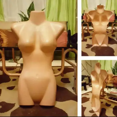 Hang type mannequin half body female skintone
