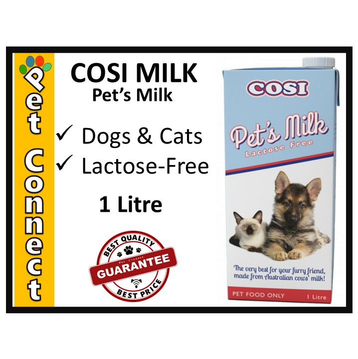 Cosi Pet's Milk 1L (Lactose Free Milk Substitute for Dog's and Cats