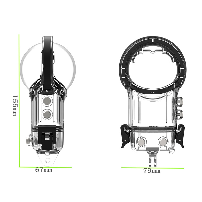 Waterproof Housing Case for Insta 360 X3,Underwater Dive Protective Shell Aciton Camera Accessories
