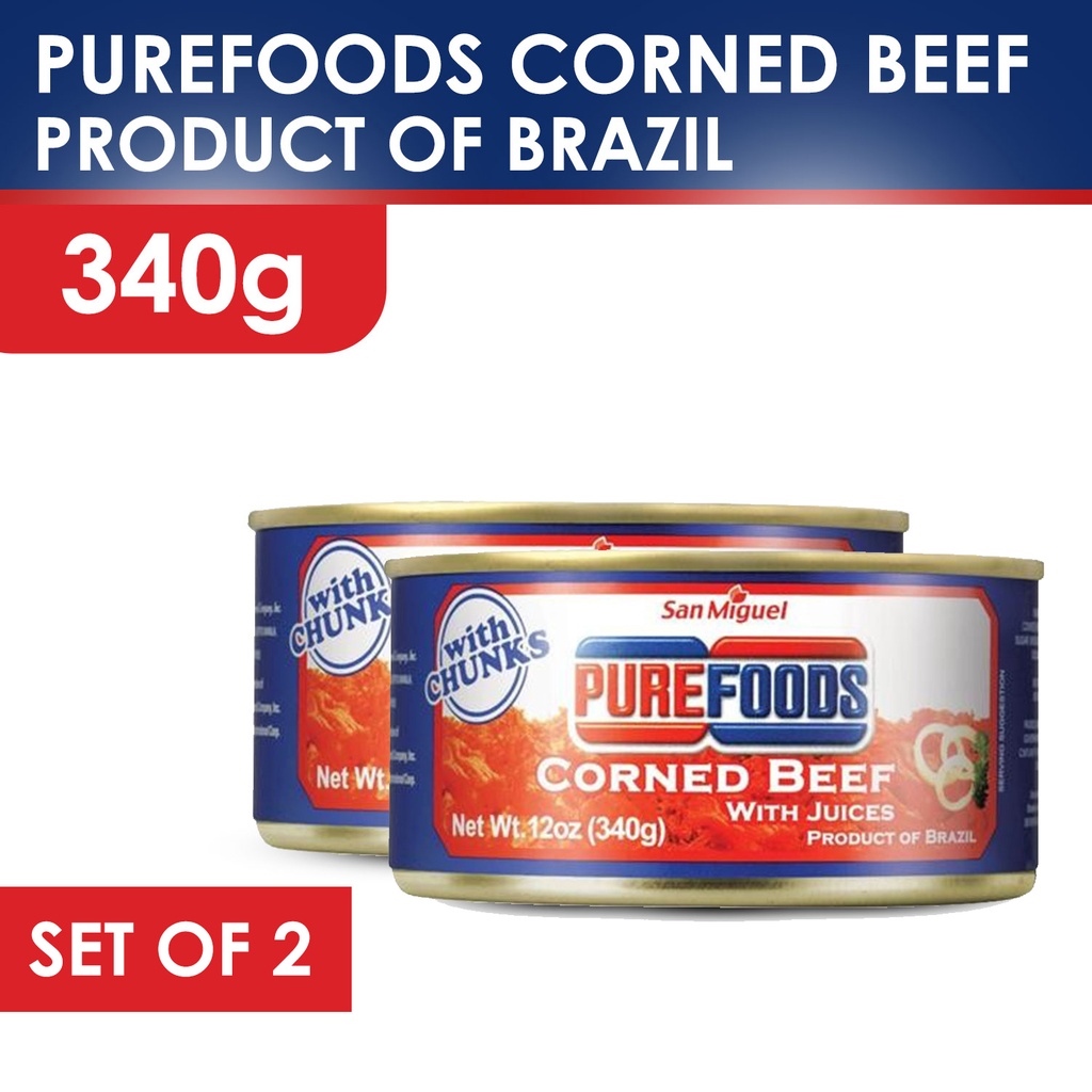 Purefoods Corned Beef Brazil (340g)of 2 Lazada PH